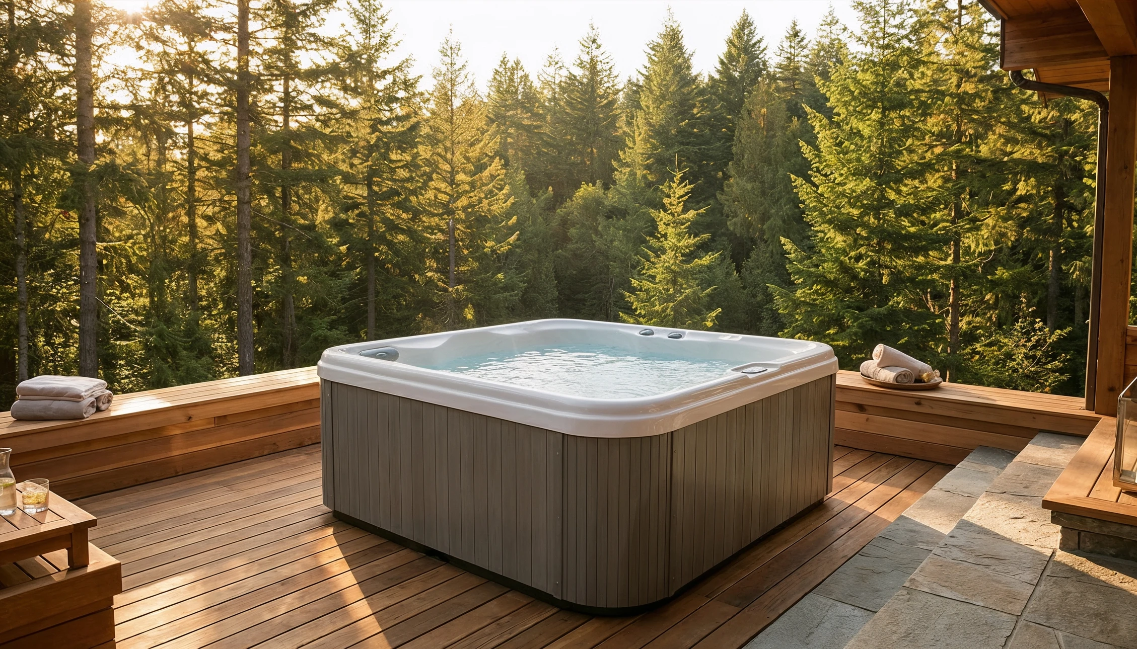 Couple dans le jacuzzi